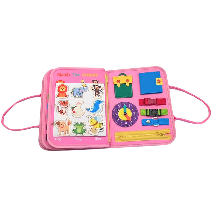 Magic Sensory Busy Board - Pink