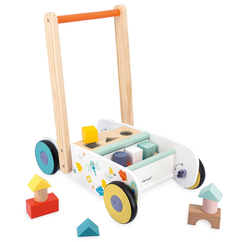 Push Along Trolley with Blocks