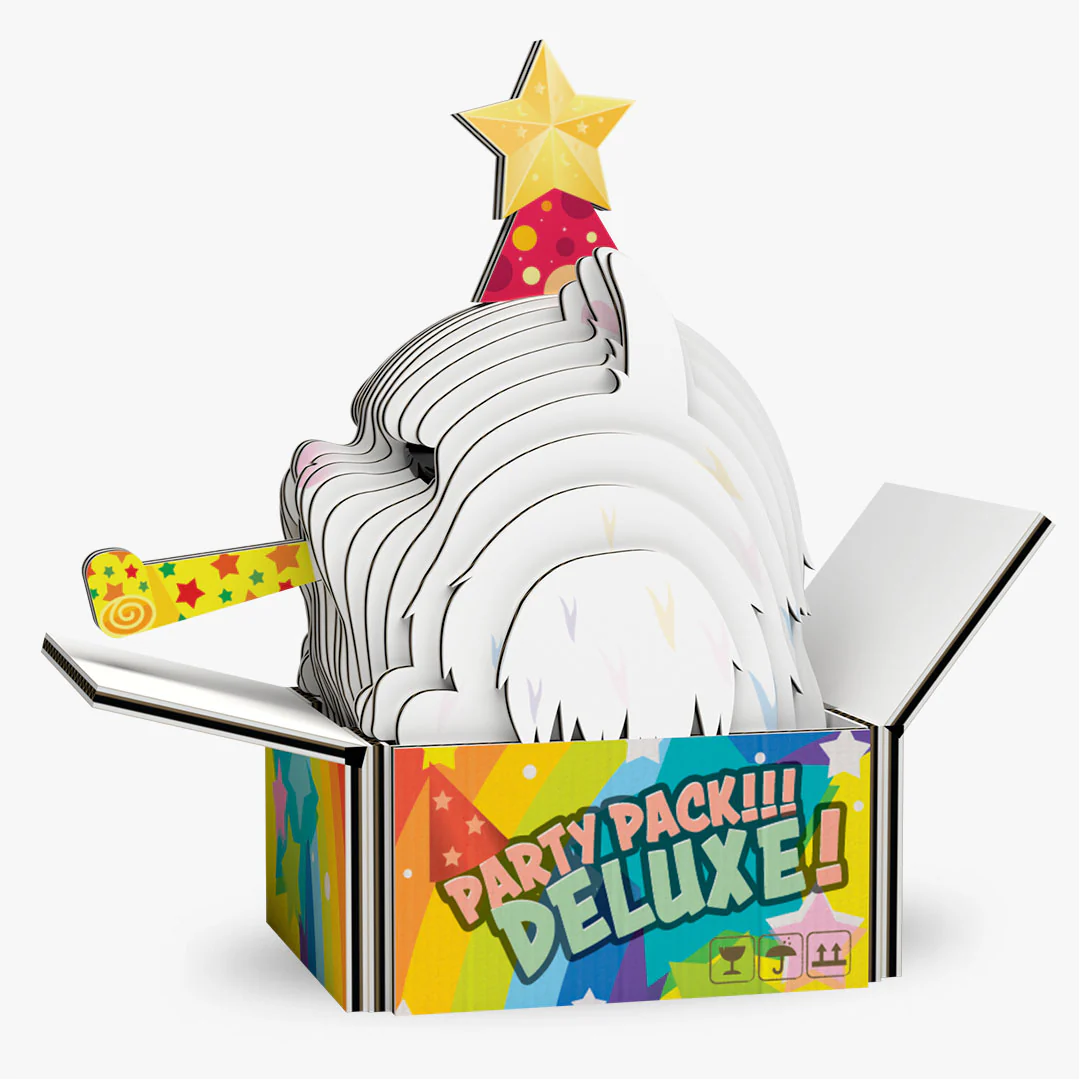 3D Cardboard Model Kit - Cat Cottonball