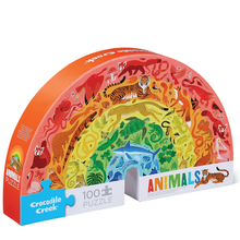 100pc Rainbow Shaped Puzzle - Animals