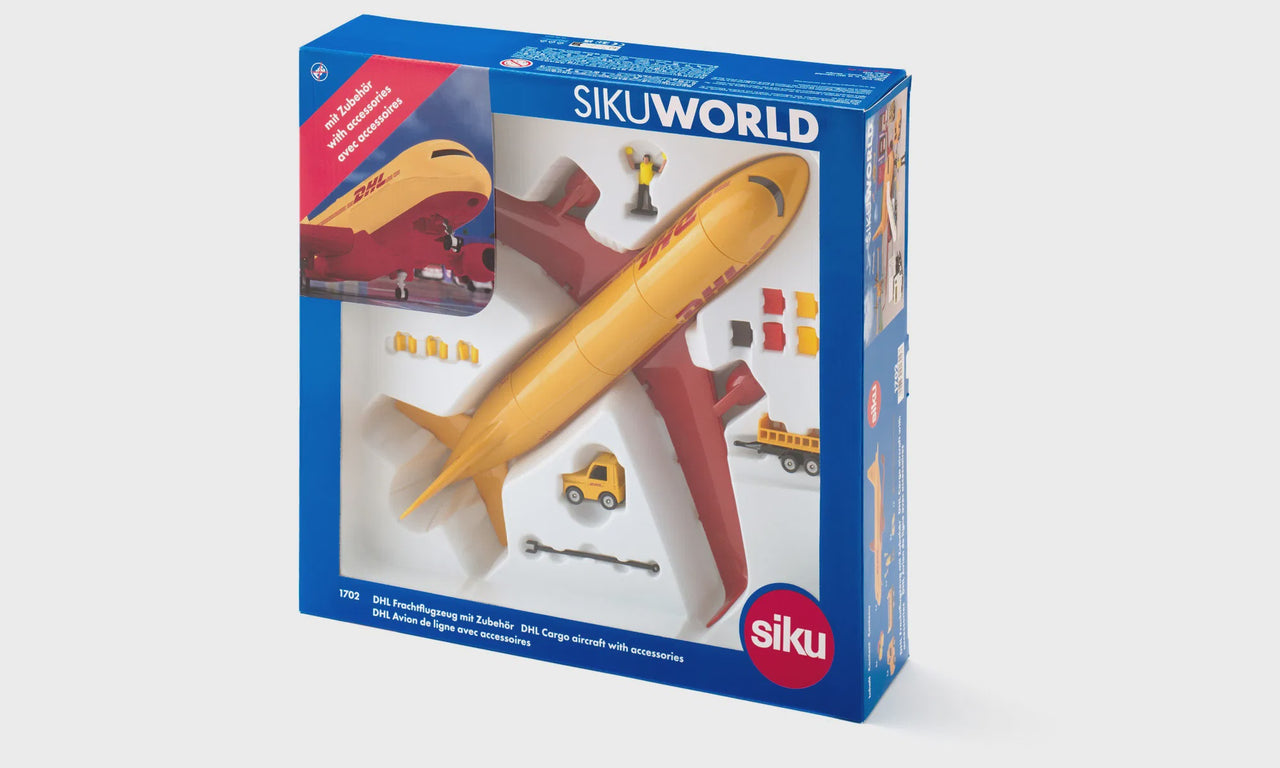 1702 DHL Cargo Aircraft With Accessories