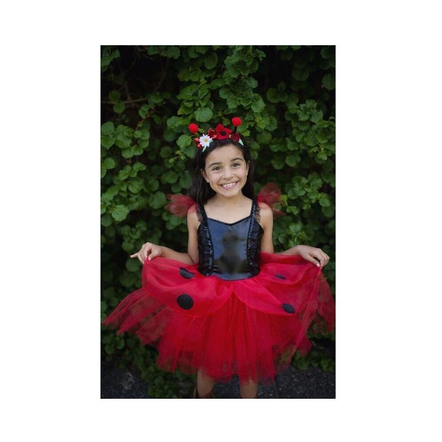 Lady Bug Dress & Headband Size 3-4