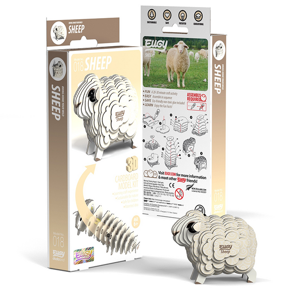3D Cardboard Model Kit - Sheep