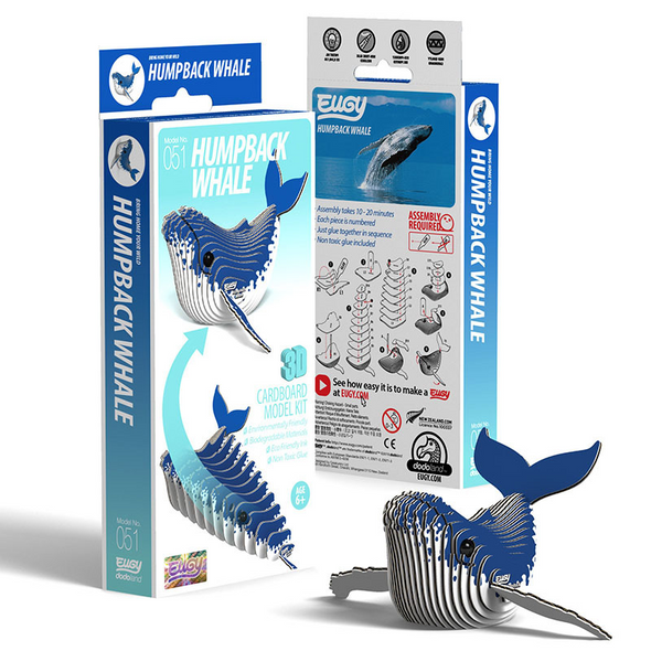 3D Cardboard Model Kit - Humpback Whale
