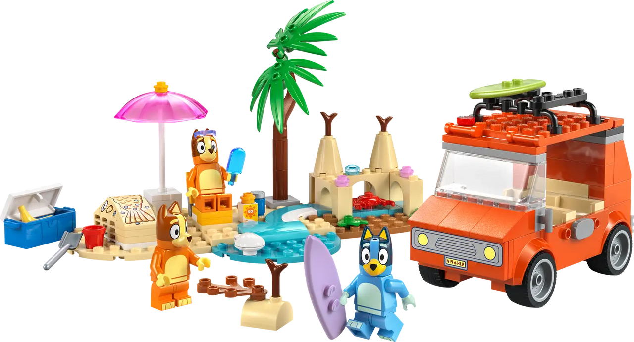 Bluey's Beach & Family Car Trip Lego 11202