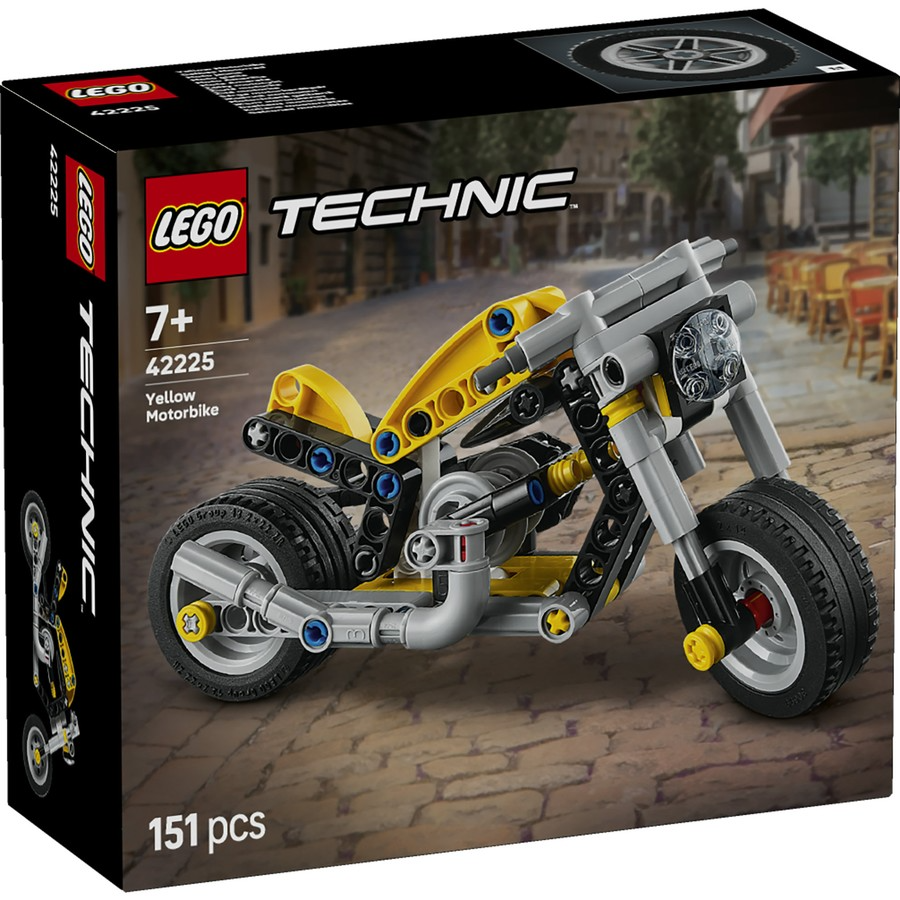 Yellow Motorcycle Lego 42225