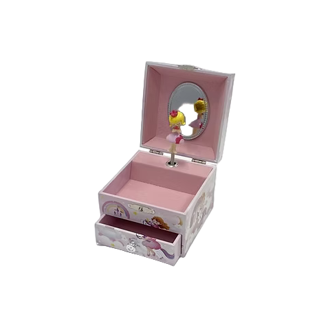 Small Musical Jewelry Box Girl/Unicorn DAN125