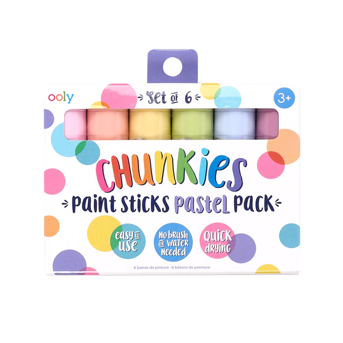 Pastel Chunkies 6 Paint Sticks