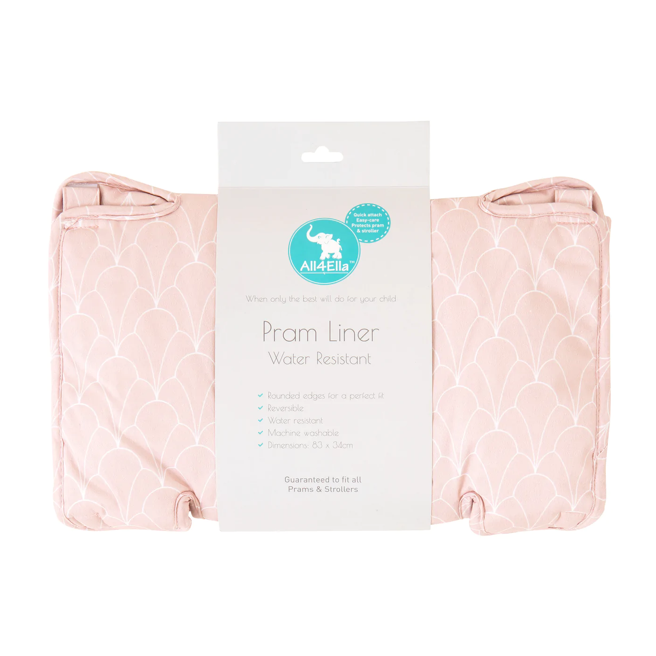 Pram Liner - Antique Blush