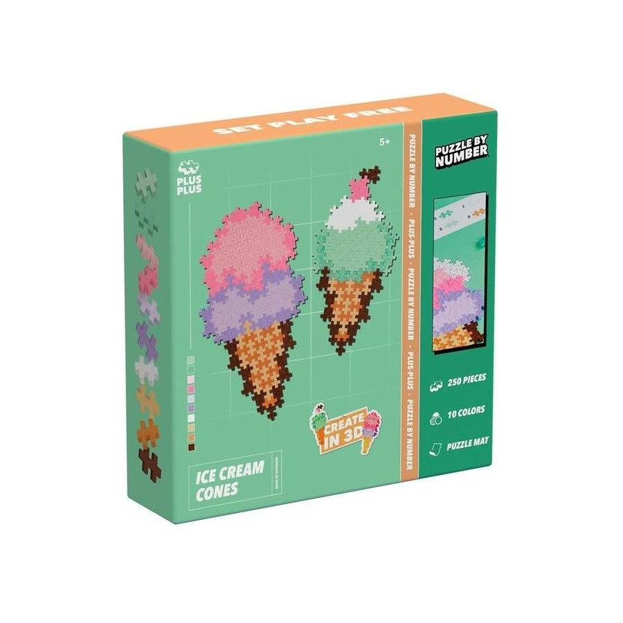Puzzle By Number - Ice Cream Cones 250pc