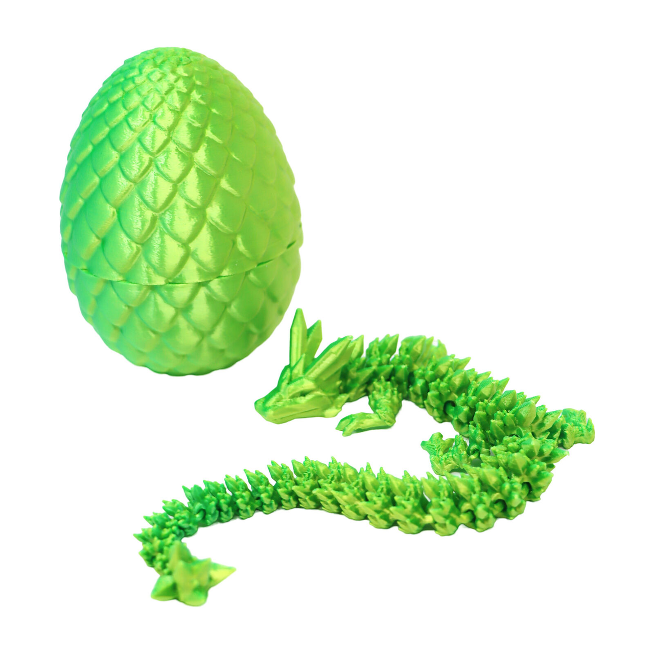 3D Printed Dragon's Egg - Green