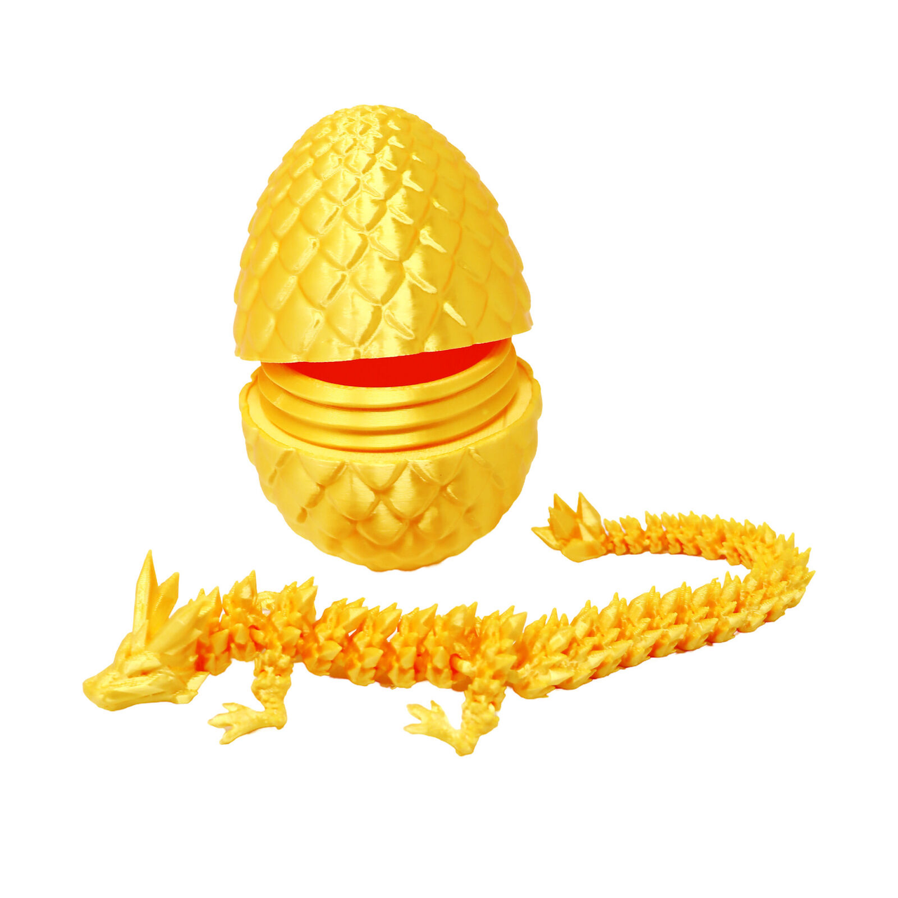 3D Printed Dragon's Egg - Yellow