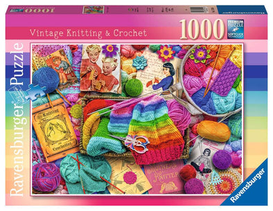 1000 pc Puzzle - Vintage Knitting & Crochet