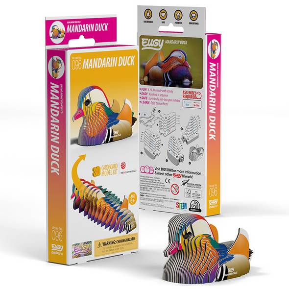3D Cardboard Model Kit - Mandarin Duck