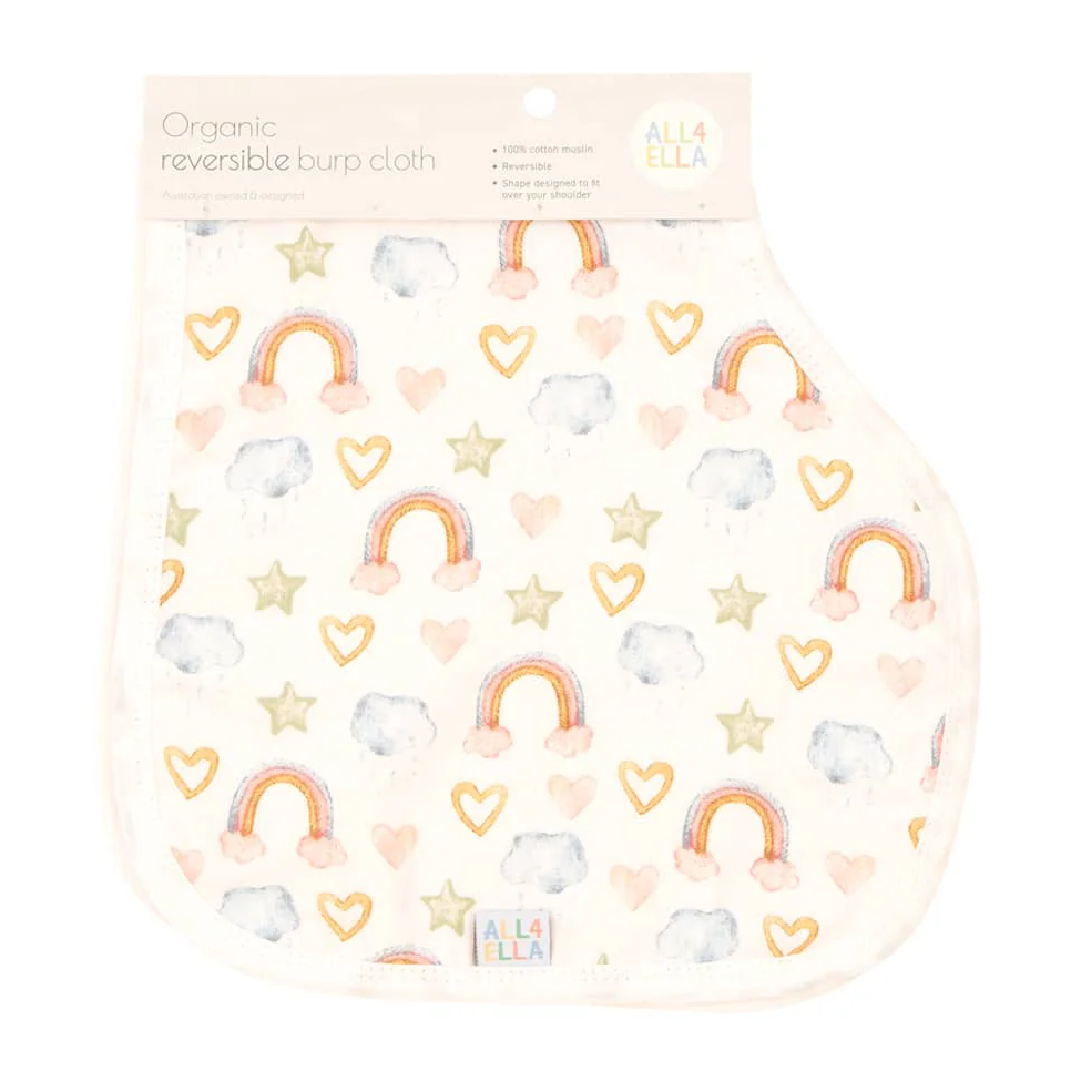 Burp Cloth - Rainbow Dreams