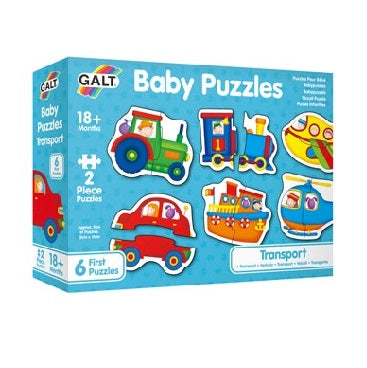2pc Baby Puzzles - Transport