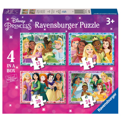4 in a Box Puzzle - Disney Princess Be Who You Want To Be