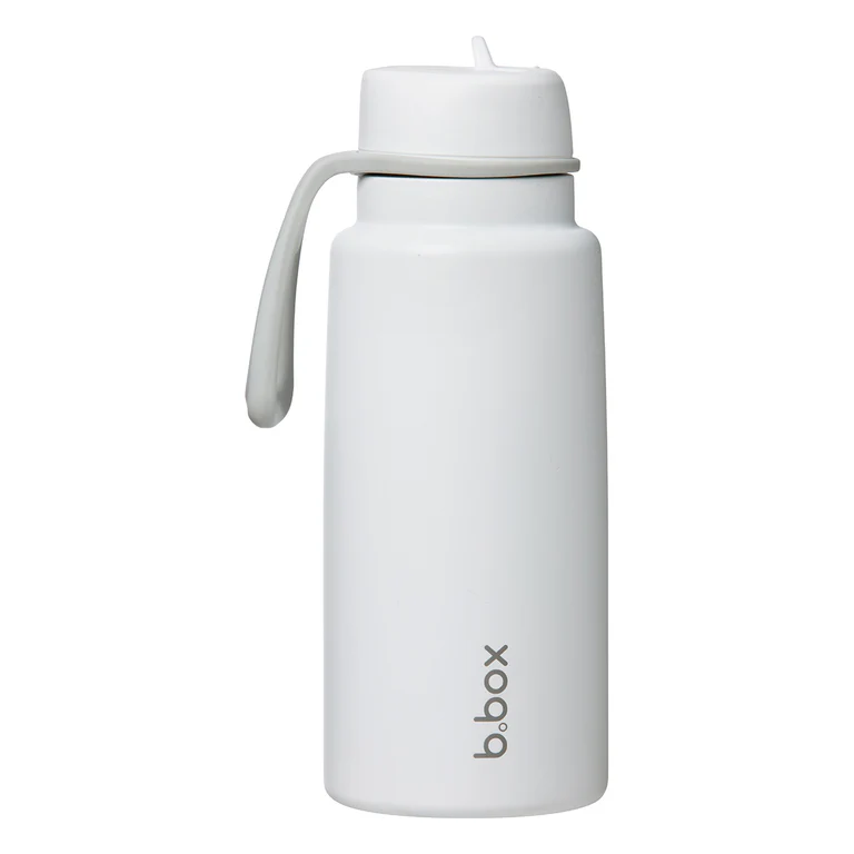 690ml Insulated Flip top Bottle - White