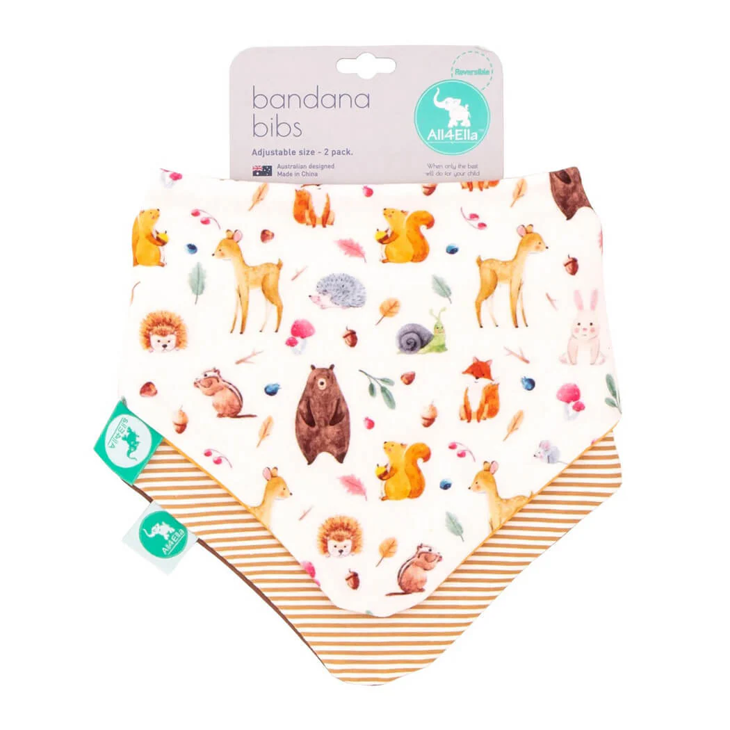 Bandana Bibs 2pk - Forest
