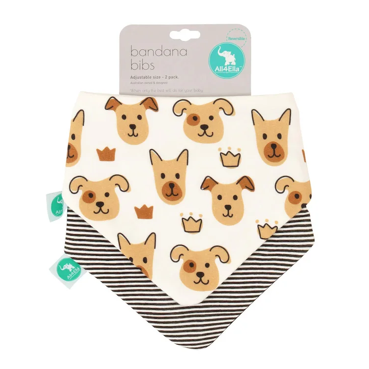 Bandana Bibs 2pk - Puppies
