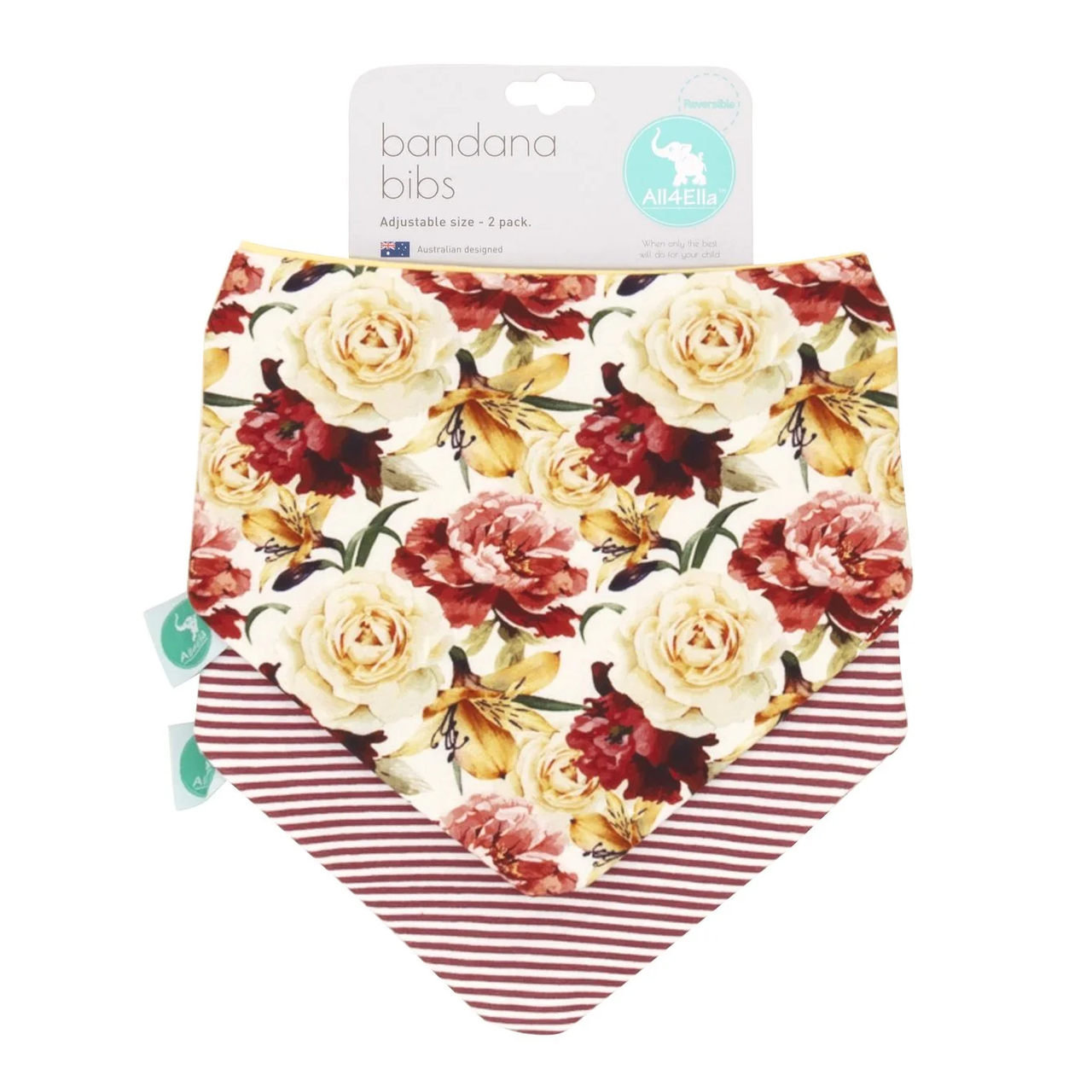 Bandana Bibs 2pk - Lily Rose