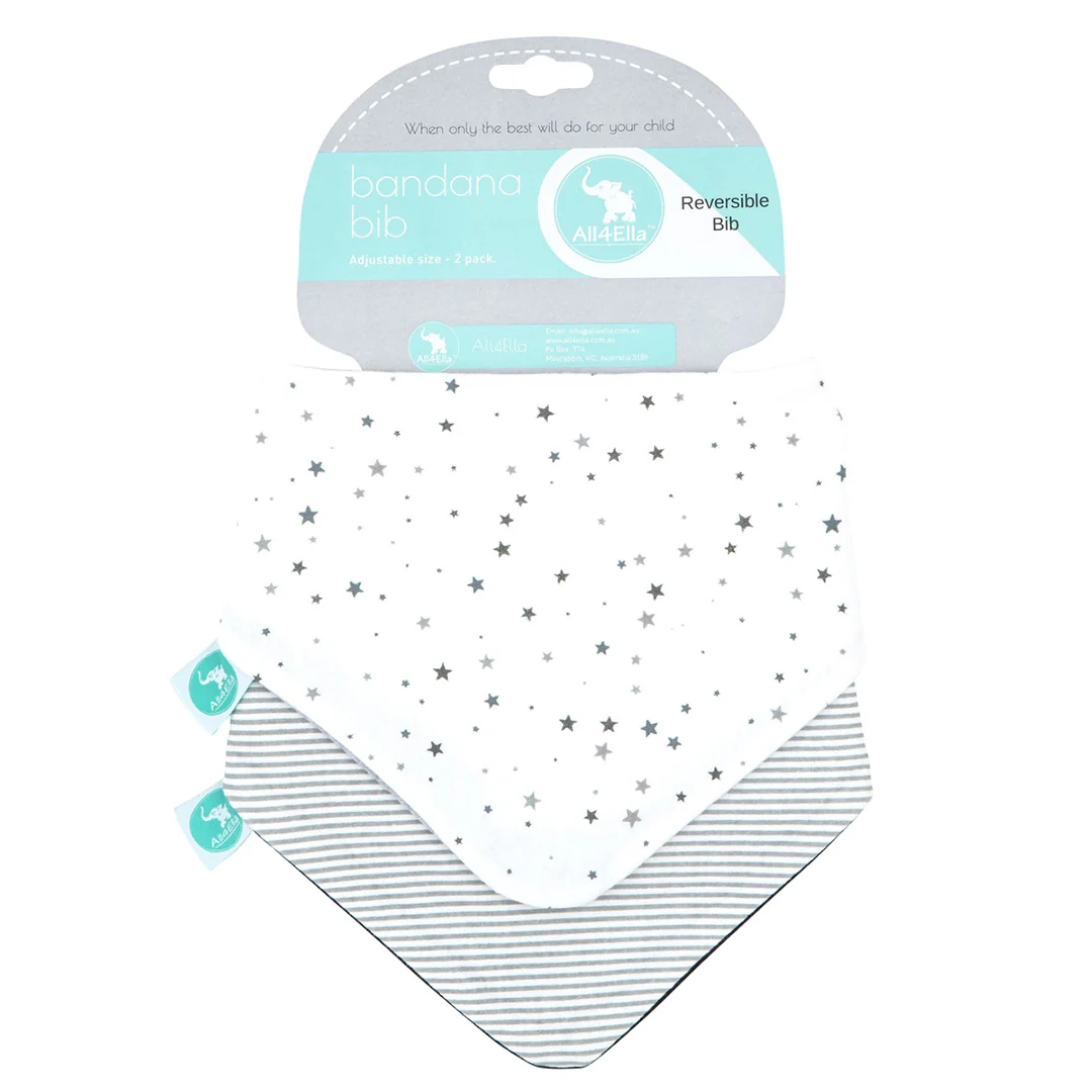 Bandana Bibs 2pk - Star
