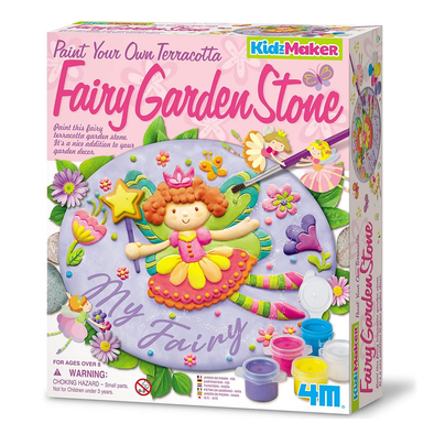 KidzMaker - Paint Your Own Terracotta Fairy Garden Stone