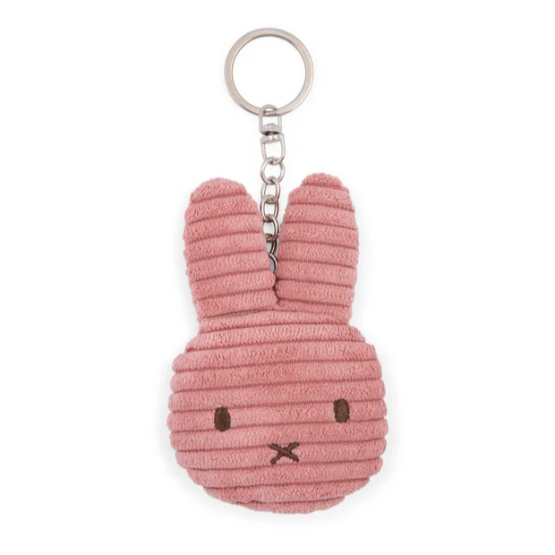 Miffy Flat Keychain ECO Corduroy Dusty Rose - 10cm