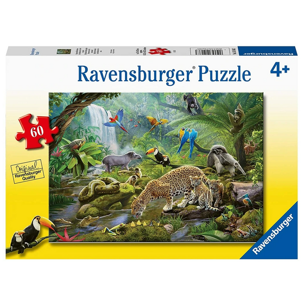 60 pc puzzle - Rainforest Animals