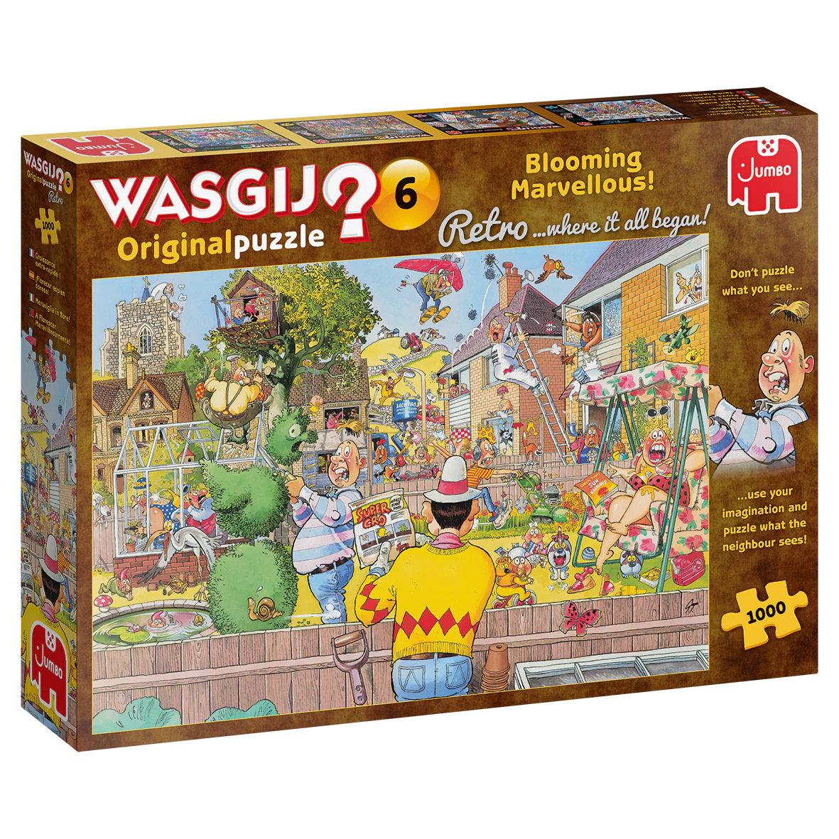 Wasgij 1000 pc Puzzle - Retro No.6 - Blooming Marvellous!