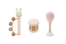 Wooden Baby Musical Bunny Set