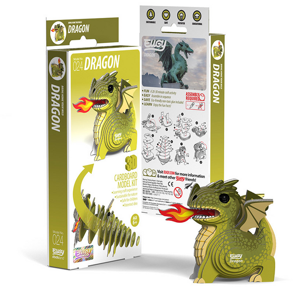 3D Cardboard Model Kit - Dragon