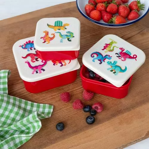 Snack Boxes Set of 3 - Dinosaur