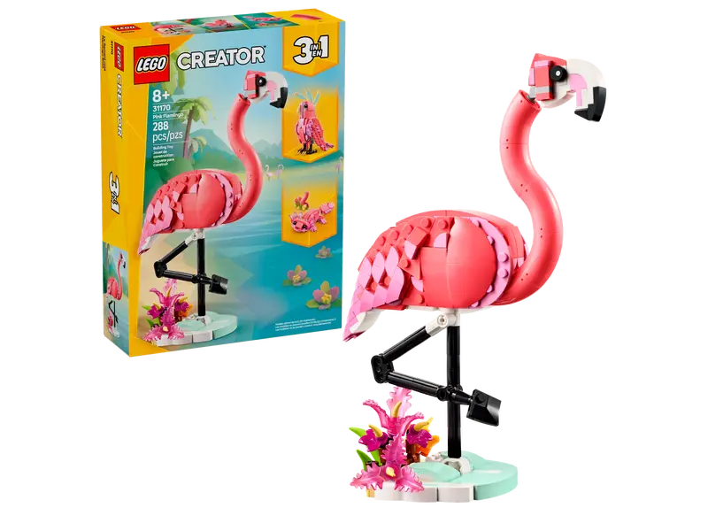 Wild Animals: Pink Flamingo Lego 31170