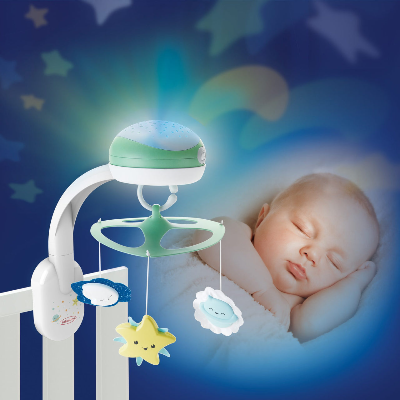 3 in 1 Projector Musical Mobile - Coloured