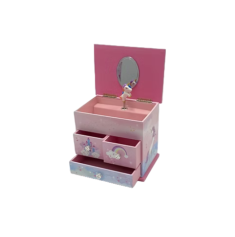 Unicorn 3 Drawer Jewellery Box DAN132