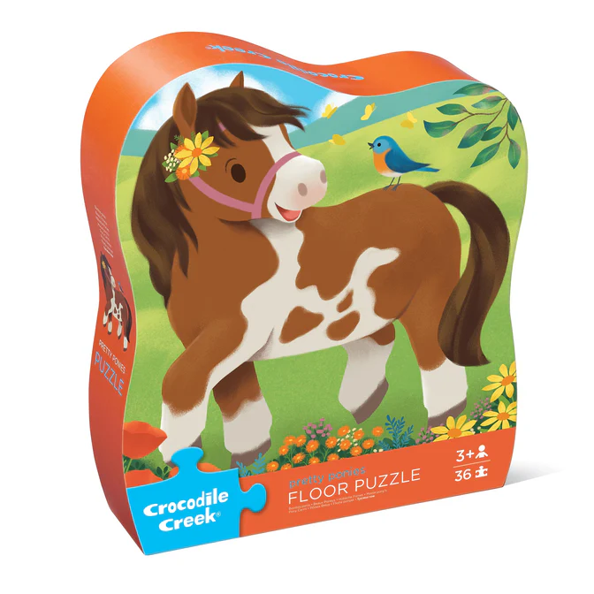 Classic Floor Puzzle 36pc- Pretty Ponies Floor Puzzle