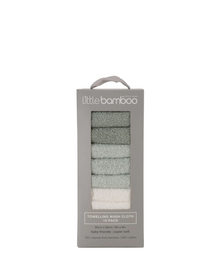 Towelling Wash Cloth 10 pack - Turtle Bay