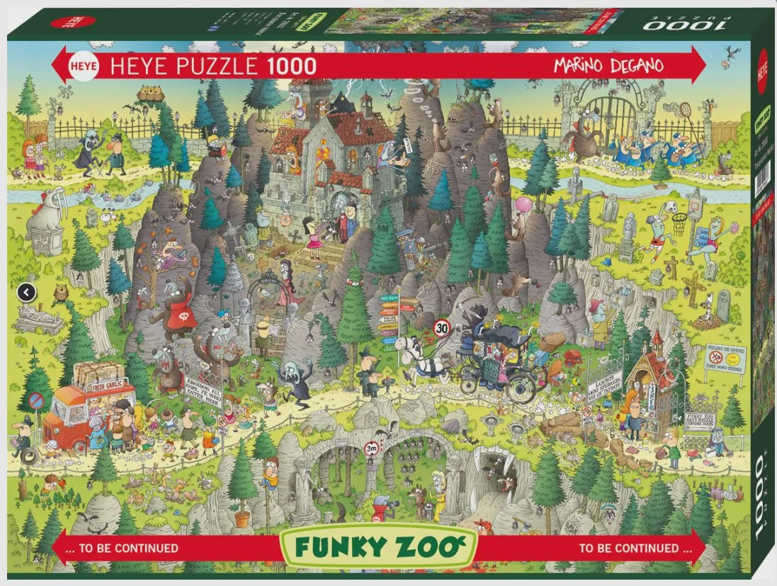1000 pc Puzzle - Funky Zoo, Transylvanian Habit