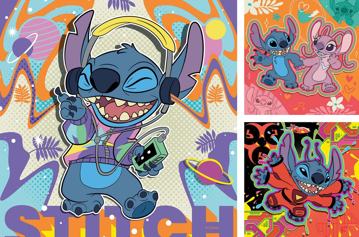 3 x 49 pv Puzzle - Disney Stitch