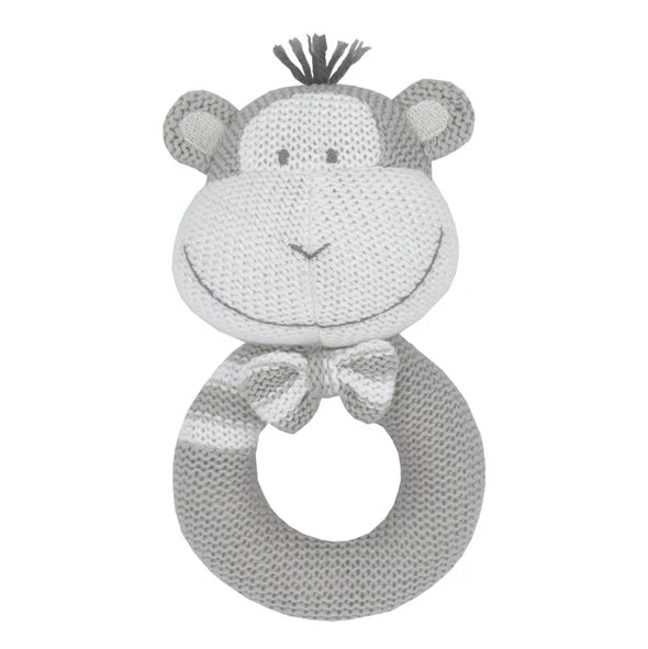 Knitted Ring Rattle - Assorted