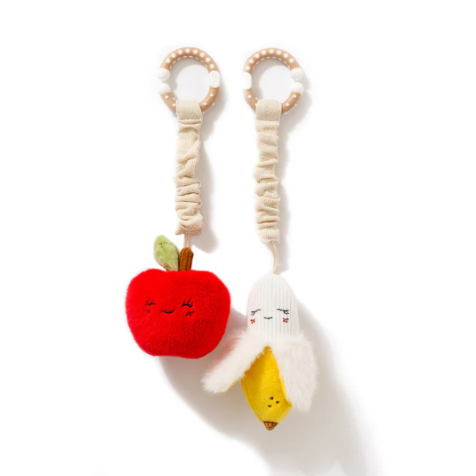 Mini Market Brunch Stroller Toy 2pk - Apple and Banana