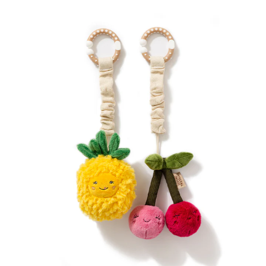 Mini Market Brunch Stroller Toy 2pk - Pineapple and Cherries