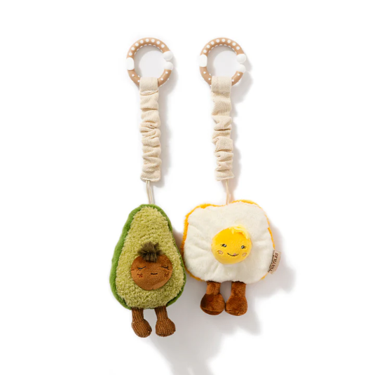 Mini Market Brunch Stroller Toy 2pk - Avocado and Egg On Toast