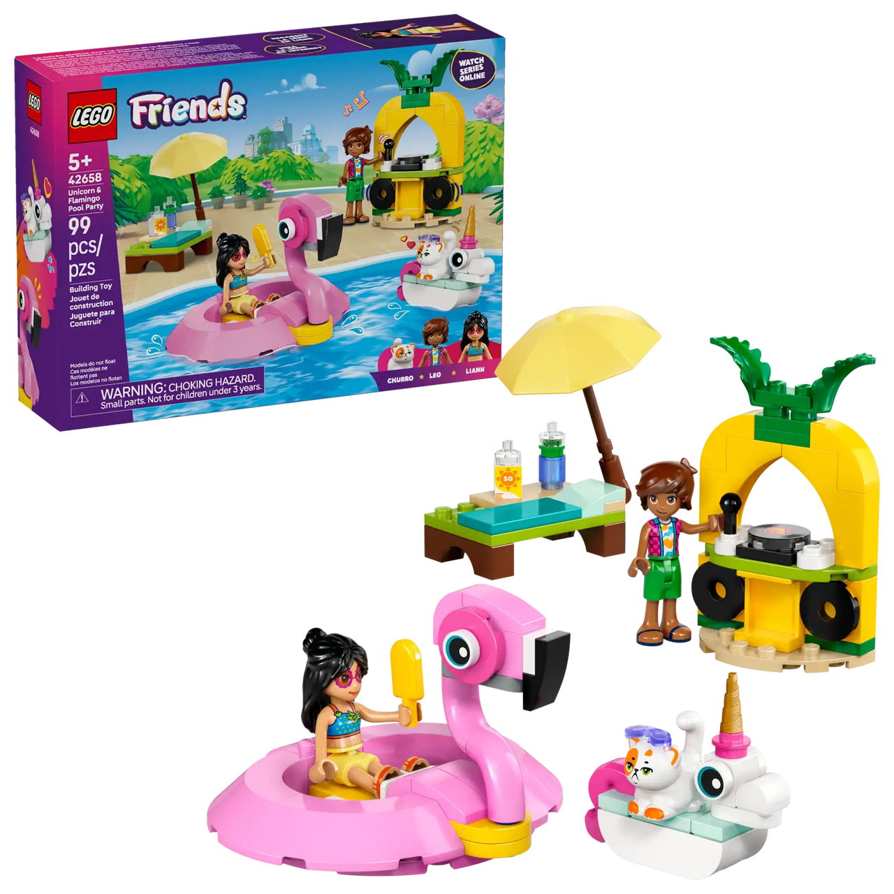 Unicorn & Flamingo Pool Party Lego 42658