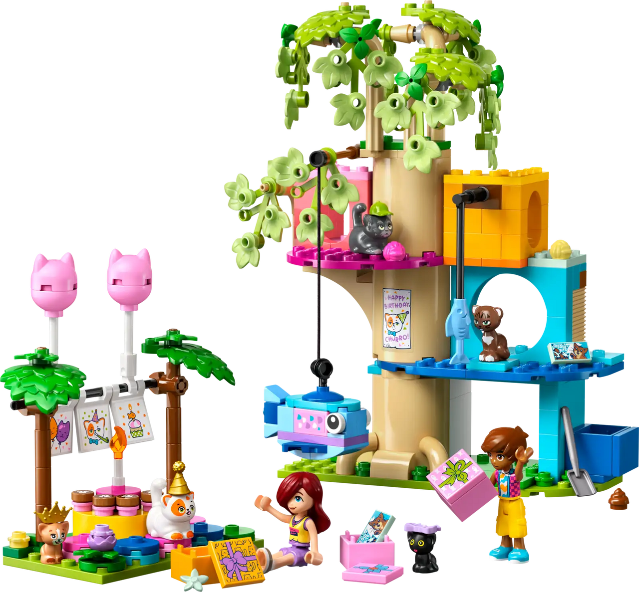Cat Birthday party & Tree House Lego 42666