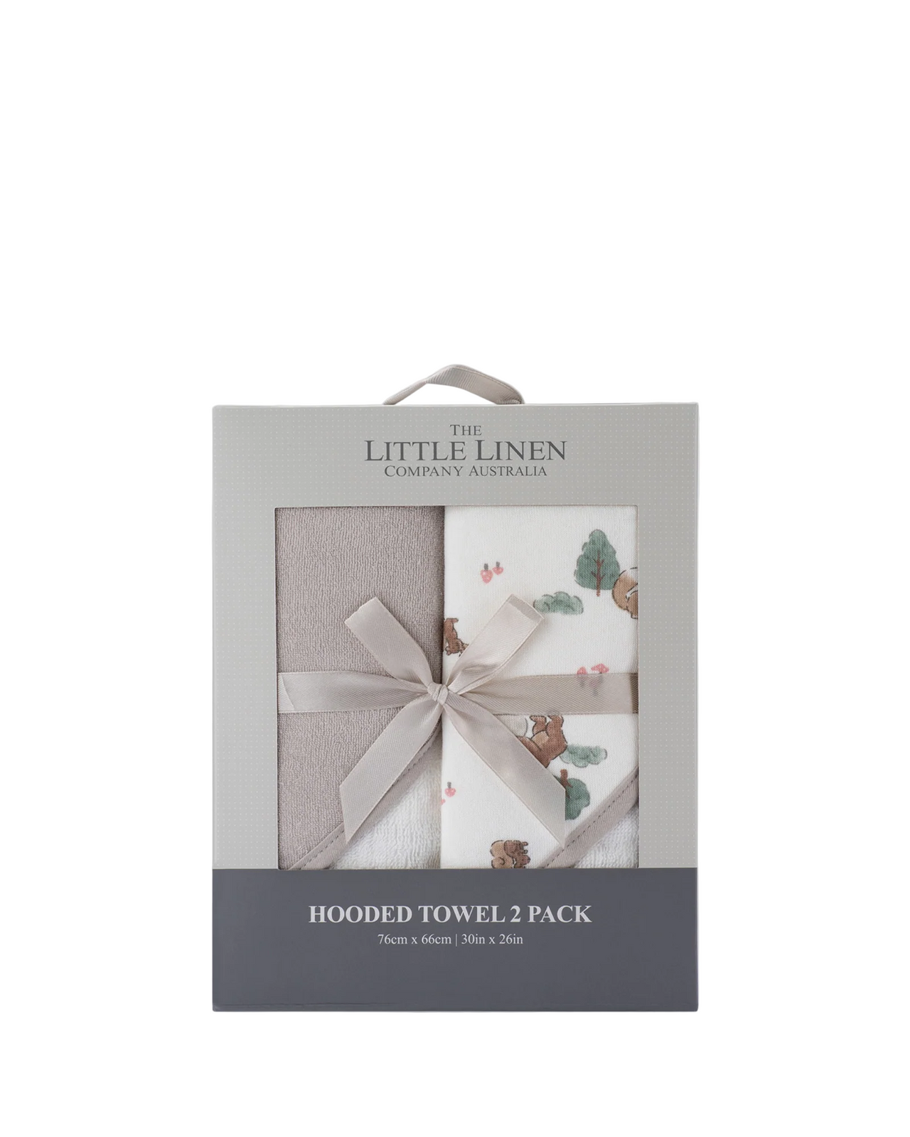 Hooded towel 2pk - Willow Bear