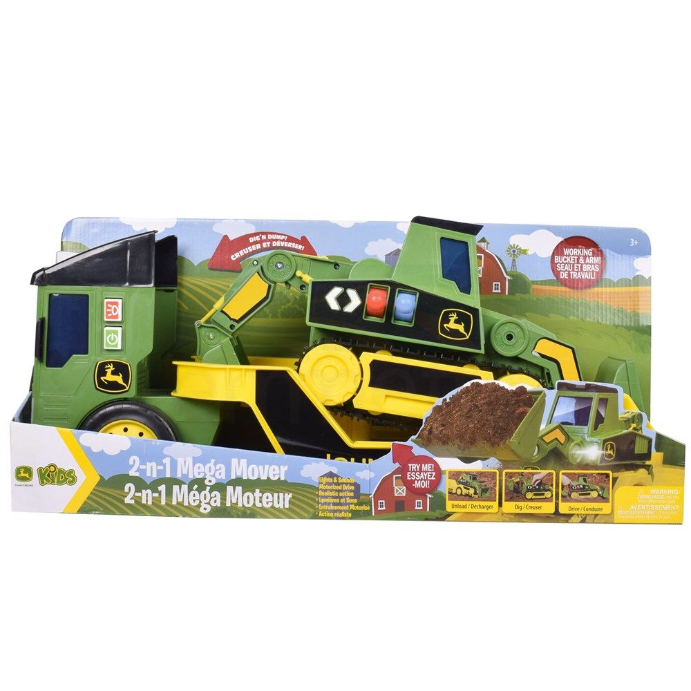 John Deere 60cm Motorised lights & Sound Mega Mover