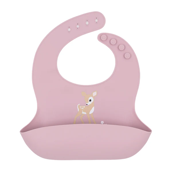 Silicone Bib - Fawn/Lilac