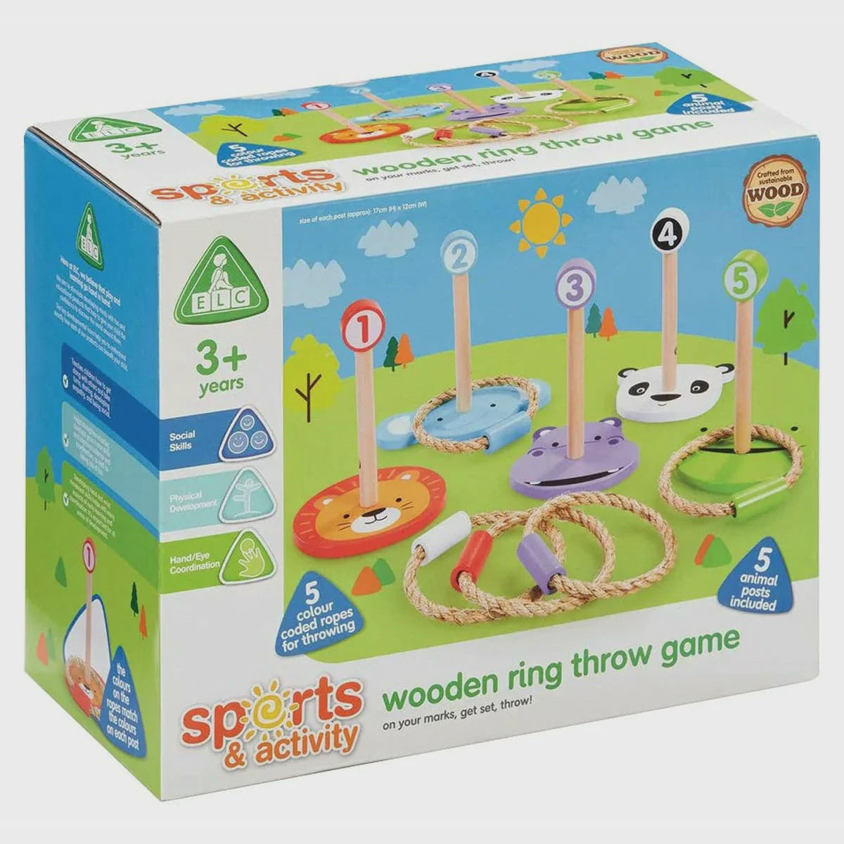 Wooden Ring Throw Game
